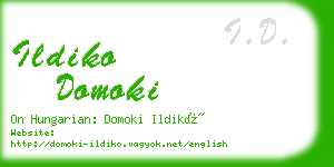 ildiko domoki business card